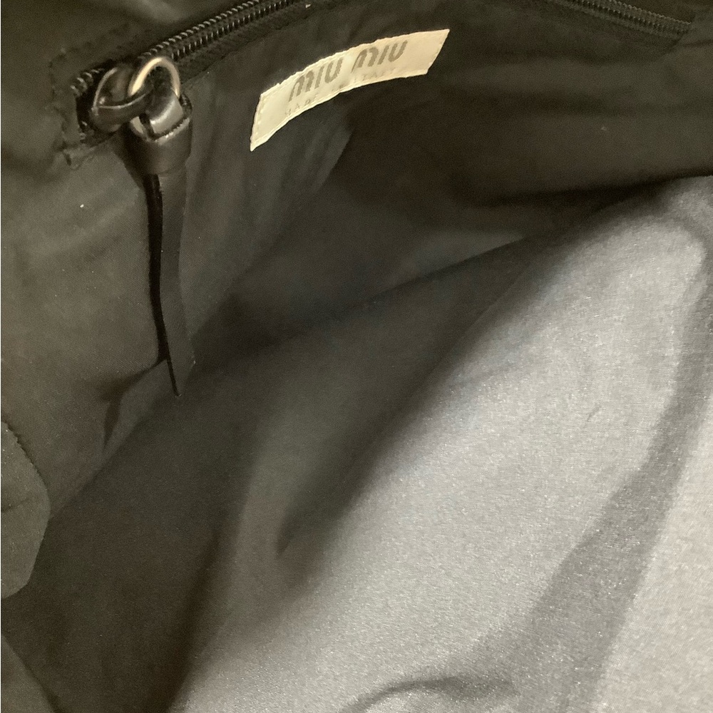 Mui Miu Leather Black Leather Bowling Shoulder Bag - Picture 6 of 8